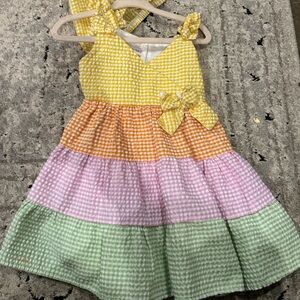 Bonnie Baby 18 month sear sucker summer dress with bloomers
